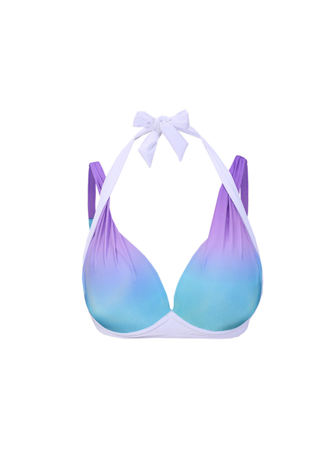 粉藍色雙帶舒適MIX&MATCH泳衣上身<23611589>採用柔軟的藍色雙帶設計,舒適合身,時尚的支撐性,讓它成為豐滿女生泳衣需求的完美選擇。.