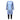 天藍色 3 件套裝男裝套裝運動泳衣 <25031791> 包括淺藍色長袖藍葉紋袖子上衣、同款及膝短褲和黑色全長緊身褲，提供時尚的防曬保護。.
