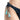 穿著深藍色三件套日本製泳衣 <134506-TQ> 比基尼底褲的人的特寫，側邊繫帶和裝飾性藍色流蘇。背景是素淨的淺色。.