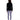 棕色長髮的人面向遠方，身穿黑色冰感外套 <20121356-01> 連帽夾克、淡紫色綁腿褲、白色運動鞋，在純白背景上突顯時尚的速乾透氣 都市通勤女裝。.