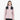 一位年輕女子穿著粉紫色 2合1撥水防風外套 <20621677-50>，以二合一設計為特色，淺粉紅色與黑色拼接。她站在白色背景下，看起來很中性 - 適合都市休閒或戶外運動。.