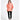 Person wearing a pink jacket on a white background