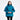 Person wearing a blue jacket on a white background