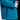 Close-up of a blue jacket with a hand adjusting the sleeve on a white background