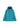 Blue jacket with black accents on a white background