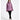 Person wearing a purple jacket on a white background