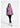 Person wearing a purple jacket on a white background