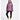 Person wearing a purple jacket on a white background