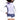 粉紫色3件套裝運動泳衣<21221648>的女子在白色背景下，身著拉鍊式長袖外套和配套短褲，擺出雙手叉腰的姿勢 - 沙灘活動的理想選擇。.