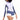 一位女士在純白背景下自信地展示粉紫色 3 件套裝運動泳衣 <21221648>--運動型 3 件套泳衣，包括長袖拉鍊式防風衣和配套短褲，非常適合沙灘活動。.