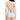 一位身穿白色收腰大露背 1 件頭連身泳衣 <21321710> 的女士站在泳池旁，她的造型輕鬆時尚。.