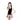 一位穿著駱駝色分體裙套裝運動泳衣<22181498>的女性，站在白色背景下，微笑著用一隻手遮住她的臉，另一隻手放在她的臀部，展現修飾身形的優雅泳衣魅力。.