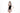 一位穿著駱駝色分體裙套裝運動泳衣<22181498>的女性，站在白色背景下，微笑著用一隻手遮住她的臉，另一隻手放在她的臀部，展現修飾身形的優雅泳衣魅力。.