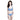 一位深色長髮的女性，穿著天藍色-MIX&MATCH泳衣上身 <23511478>，站在白色背景下，微微笑著看向鏡頭。.