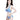 一位棕色長髮的女性，以純白背景為天藍色-MIX&MATCH泳衣上身 <23511478>的模特兒，露出左肋的鳥兒紋身。.