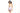 一位卷髮女子身穿 橙色-MIX&MATCH泳衣上身 <23551578> crop top 和淺紫色荷葉邊迷你裙，站在白色背景中，自信地望著鏡頭。.