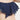 穿著深藍色 Center FlareMIX&MATCH 泳衣上身 <23571617> 的人的特寫，在純白背景下露出部分肩膀和中腰。.