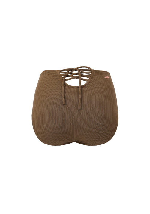 啡色鏤空MIX&MATCH泳衣下身 <24161849>