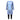 天藍色 3 件套裝男裝套裝運動泳衣 <25031791> 包括淺藍色長袖藍葉紋袖子上衣、同款及膝短褲和黑色全長緊身褲，提供時尚的防曬保護。.