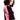一位捲髮女子以黑色拉鏈防曬泳衣<28930932-B1>為模特兒，黑色與粉紅的顏色，背面印有OCEAN BEACH Surf Ride CALIFORNIA DREAM - 水上活動的理想選擇-同時她的目光從肩上瞥過。.